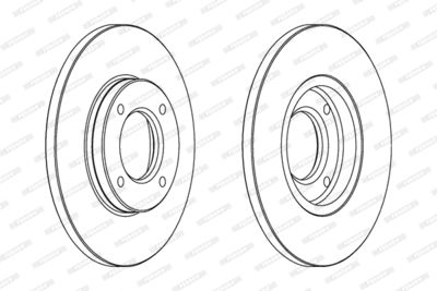DDF282 FERODO Тормозной диск
