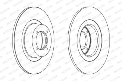 DDF288 FERODO Тормозной диск