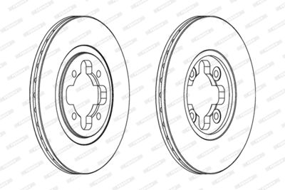 DDF291 FERODO Тормозной диск