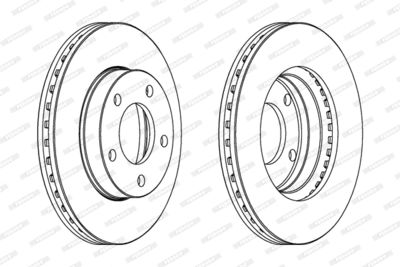 DDF292 FERODO Тормозной диск