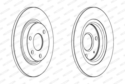 DDF335 FERODO Тормозной диск