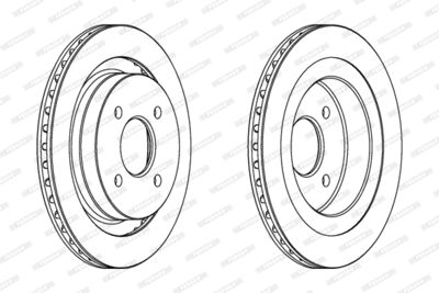 DDF338 FERODO Тормозной диск