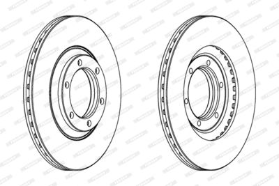 DDF356 FERODO Тормозной диск