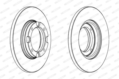 DDF358 FERODO Тормозной диск