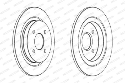 DDF388 FERODO Тормозной диск