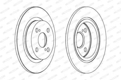 DDF401 FERODO Тормозной диск