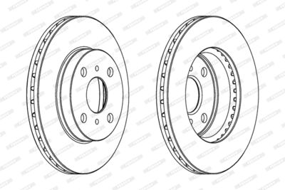 DDF405 FERODO Тормозной диск