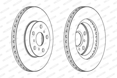 DDF411 FERODO Тормозной диск