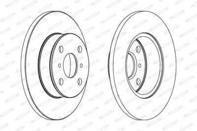 DDF412 FERODO Тормозной диск