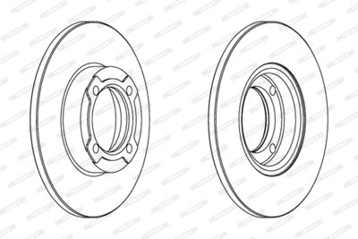 DDF418 FERODO Тормозной диск
