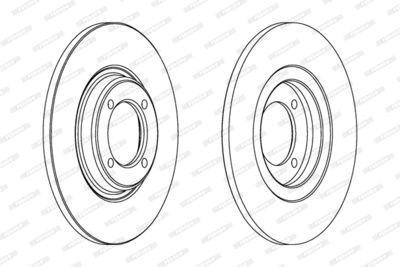 DDF428 FERODO Тормозной диск