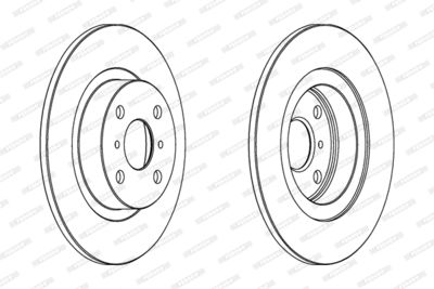 DDF504 FERODO Тормозной диск