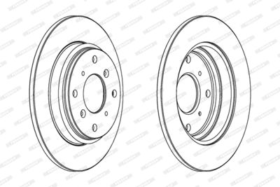 DDF512 FERODO Тормозной диск