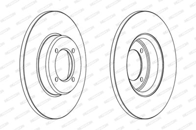 DDF527 FERODO Тормозной диск