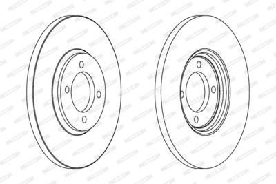 DDF529 FERODO Тормозной диск