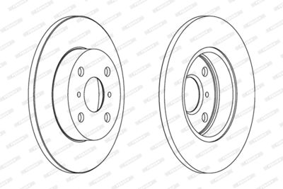 DDF532 FERODO Тормозной диск