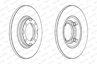 DDF536 FERODO Тормозной диск