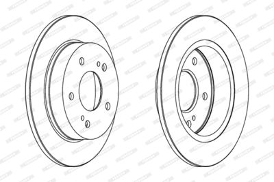 DDF549 FERODO Тормозной диск