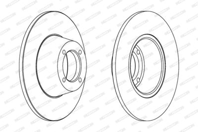 DDF559 FERODO Тормозной диск