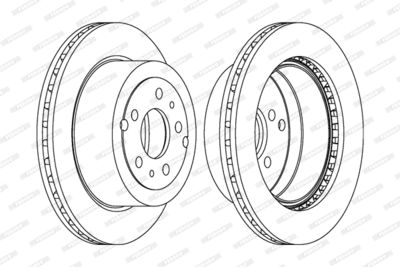 DDF577 FERODO Тормозной диск
