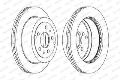 DDF581 FERODO Тормозной диск