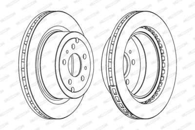 DDF587 FERODO Тормозной диск