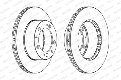 DDF616 FERODO Тормозной диск
