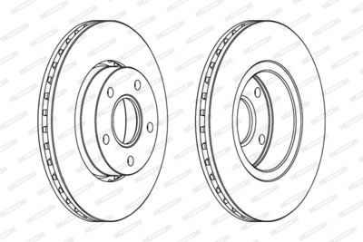DDF618 FERODO Тормозной диск