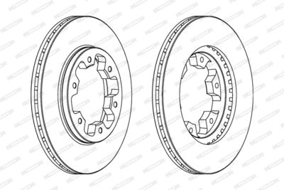 DDF660 FERODO Тормозной диск