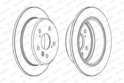 DDF684 FERODO Тормозной диск
