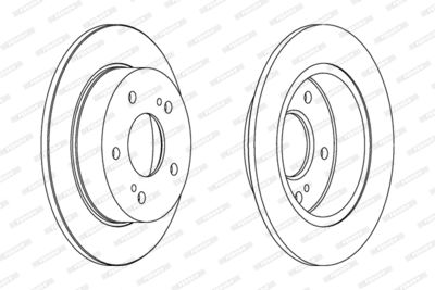 DDF863 FERODO Тормозной диск