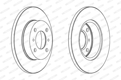 DDF988 FERODO Тормозной диск