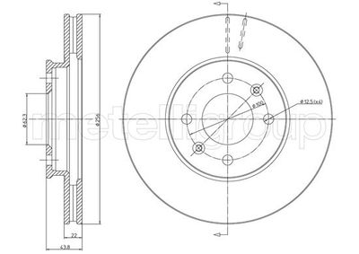 231479C METELLI Тормозной диск