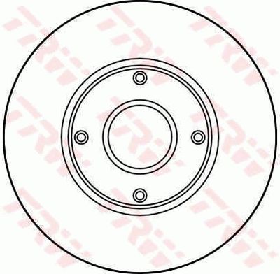 DF2713 TRW Тормозной диск