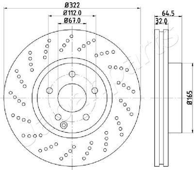 DI0520 JAPANPARTS Тормозной диск