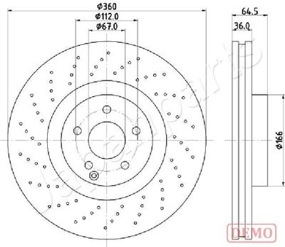 DI0527C JAPANPARTS Тормозной диск