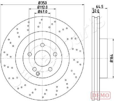 DI0543C JAPANPARTS Тормозной диск