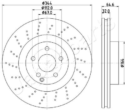 DI0558 JAPANPARTS Тормозной диск