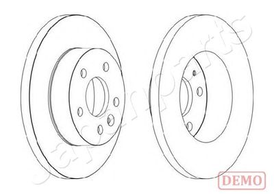 DI056C JAPANPARTS Тормозной диск