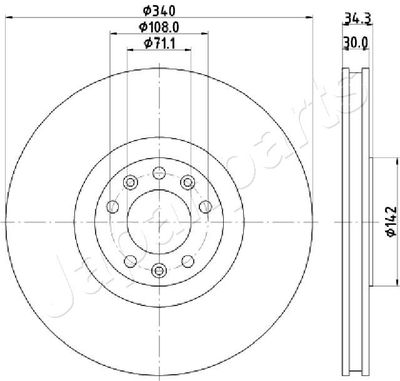 DI0636 JAPANPARTS Тормозной диск