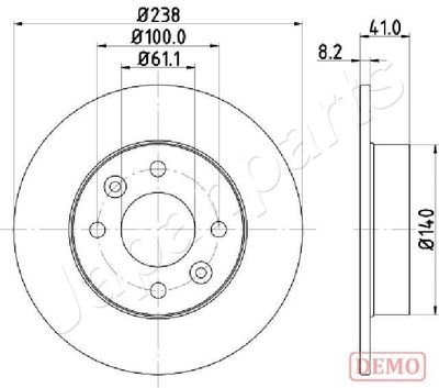 DI0700C JAPANPARTS Тормозной диск