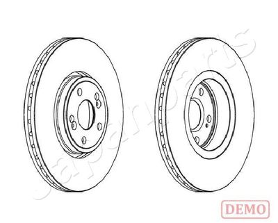 DI0704C JAPANPARTS Тормозной диск