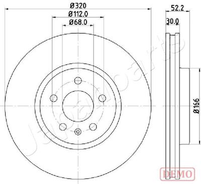 DI0917C JAPANPARTS Тормозной диск