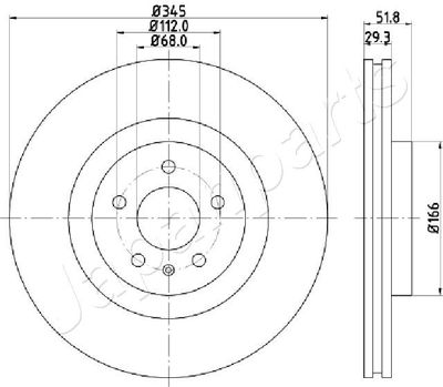 DI0918 JAPANPARTS Тормозной диск