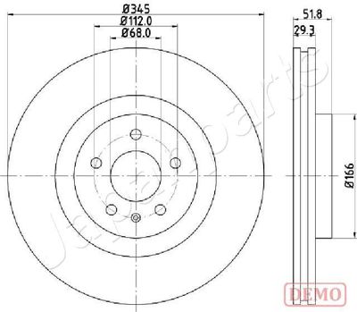 DI0918C JAPANPARTS Тормозной диск