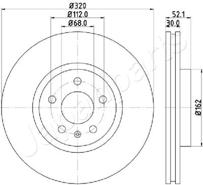 DI0919 JAPANPARTS Тормозной диск