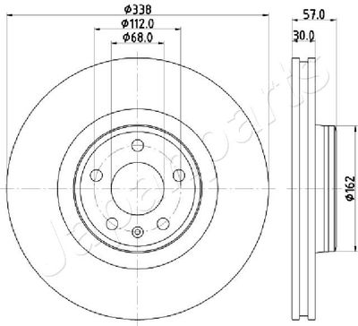 DI0920 JAPANPARTS Тормозной диск