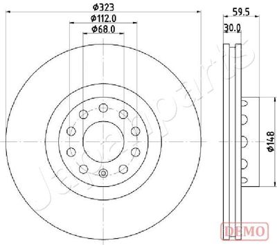 DI0922C JAPANPARTS Тормозной диск