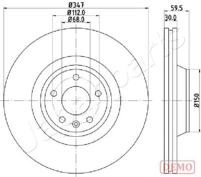 DI0925C JAPANPARTS Тормозной диск