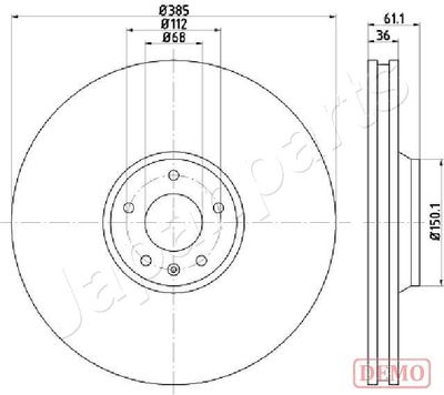 DI0928C JAPANPARTS Тормозной диск